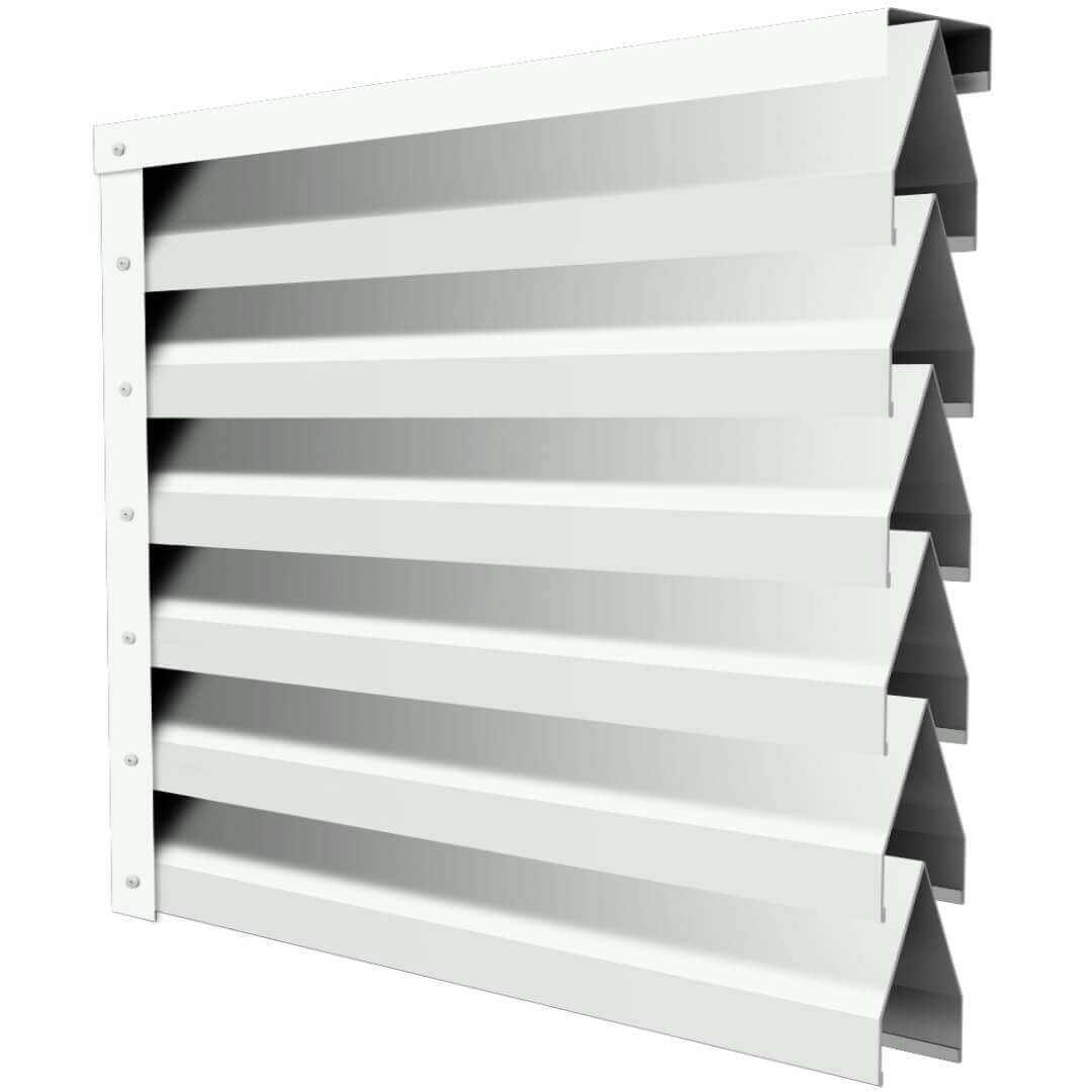 Ламель Реснички RAL9003 Белый двустороннего забора