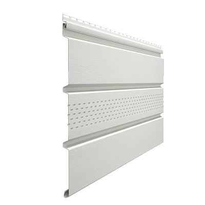 СОФФИТ ДЁКЕ STANDART с центр.перфорацией (0,305*3,05) Пломбир фото Центр Металлокровли