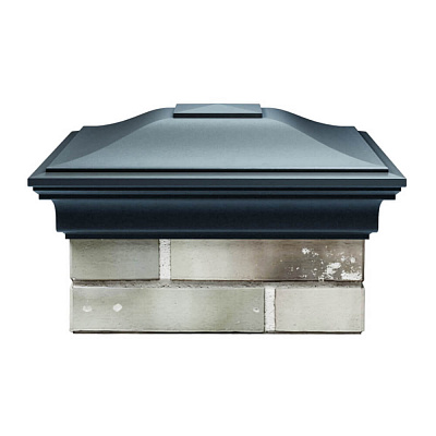 Колпак на столб забора MONBLAN Серый Графит 1,5х1,5 еврокирпича размер под посадку 355х355мм