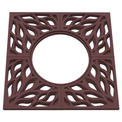 Приствольная решетка ПП ZKING CRUST 1.2х1.2м Коричневая 2