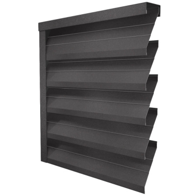 Ламель ЭКО-Z-US RAL8019-8019 МАТТЕ Темный Шоколад полиэстер матовый двусторонний