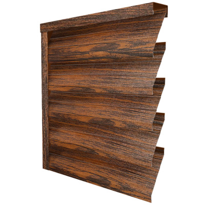 Ламель усиленная ЭКО-Z-US под дерево Темный Дуб 3D Принтек односторонний