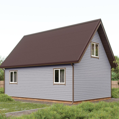 Лист Ондулин СМАРТ цвет коричневый на крыше дома фото1