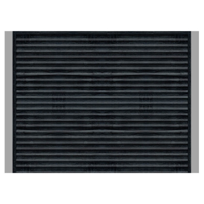 Забор жалюзи ЭКО-Z Черное Дерево 3D Принтек двусторонний с металлическими столбами